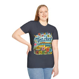 The Teacher Floral School Bus Unisex Graphic Tees! All New Heather Colors!!! Free Shipping!!! Back To School!