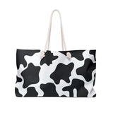 Cow Print White and Black Traditional Cow Coloring Weekender Bag! Free Shipping!!!