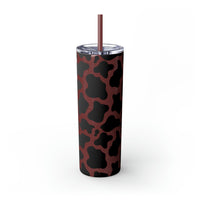 Your So Golden Butterfly Cow Printed Skinny Tumbler with Straw, 20oz! Multiple Colors!