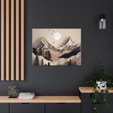 Western/Boho Mountain Scenery in Blacks and Browns Canvas Gallery Wraps!