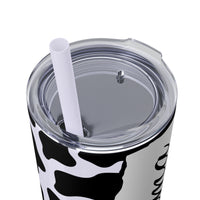 Grandma Cow Printed Skinny Tumbler with Straw, 20oz! Multiple Colors! Grandparent Vibes!