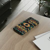 Black Aztec Tough Cases! Cellphone Cases! Multiple Sizes Available! Apple iPhone, Samsung Galaxy, and Google Pixel devices!