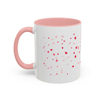 Disco Fox I Love You Valentines Day Accent Coffee Mug (11, 15oz)! Free Shipping! Microwave and Dishwasher Safe! BPA Free