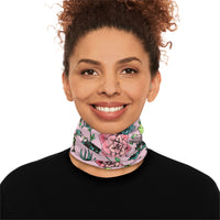 Pink Cactus Quilt Print Lightweight Neck Gaiter! 4 Sizes Available! Free Shipping! UPF +50! Great For All Outdoor Sports!