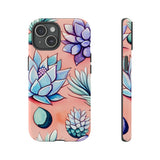 Pastel Pink and Purple Little Succulent Plants Phone Cases! New!!! Over 40 Phone Sizes To Choose From! Free Shipping!!!