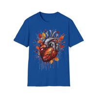 1 Autumn Drip Anatomical Heart Halloween Fall Vibes Unisex Graphic Tees! Medical Vibes!