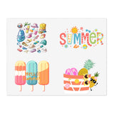 Summer Popsicles, Beach Tote, Pineapple Sticker Sheets! Free Shipping!