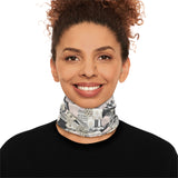 Quilted Sand Beige Print Lightweight Neck Gaiter! 4 Sizes Available! Free Shipping! UPF +50! Great For All Outdoor Sports!