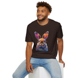 Easter Bunny With Glasses Unisex Graphic Tees! Spring Vibes! All New Heather Colors!!! Free Shipping!!!