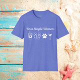 I'm a Simple Women Unisex Graphic Tees! Summer Vibes! All New Heather Colors!!! Free Shipping!!!