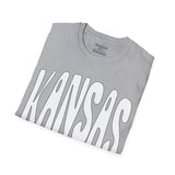 Kansas Groovy Unisex Graphic Tees! Summer Vibes! All New Heather Colors!!! Free Shipping!!!