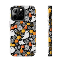 Spider Webs and Candy Corn Little Ghost Halloween Tough Phone Cases! Fall Vibes!