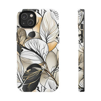 Neutral Autumn Leaves Fall Vibes Tough Phone Cases!