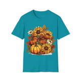 Sunflower Pumpkin Patch Halloween Fall Vibes Unisex Graphic Tees!