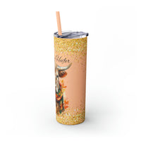 Not Today Heifer Highlander Cow Fall Vibes Skinny Tumbler with Straw, 20oz! Multiple Colors!