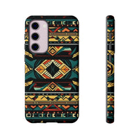 Black Aztec Tough Cases! Cellphone Cases! Multiple Sizes Available! Apple iPhone, Samsung Galaxy, and Google Pixel devices!