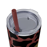 Your So Golden Butterfly Cow Printed Skinny Tumbler with Straw, 20oz! Multiple Colors!