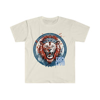 USA Lion 1776 Independence Day Unisex Graphic Tees!