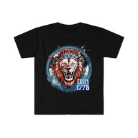 USA Lion 1776 Independence Day Unisex Graphic Tees!