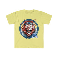 USA Lion 1776 Independence Day Unisex Graphic Tees!