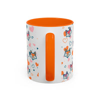 Coffee Mug - Fox Heart Medley Valentines Day Mug (11, 15oz)