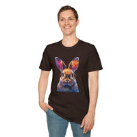 Easter Bunny With Glasses Unisex Graphic Tees! Spring Vibes! All New Heather Colors!!! Free Shipping!!!