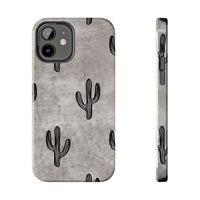 Grey Acid Wash Cactus Western Tough Phone Cases!