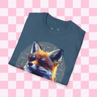 Retro Fox Graphic Tee! Ultra Soft! Free Shipping! Summer Vibes!