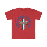 One Nation Under God USA Cross Independence Day Unisex Graphic Tees!