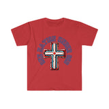 One Nation Under God USA Cross Independence Day Unisex Graphic Tees!