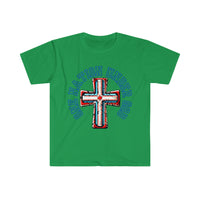 One Nation Under God USA Cross Independence Day Unisex Graphic Tees!