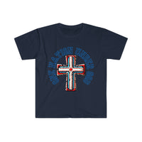 One Nation Under God USA Cross Independence Day Unisex Graphic Tees!