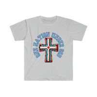 One Nation Under God USA Cross Independence Day Unisex Graphic Tees!