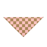 Pink and Cream Plaid Pet Bandana! Foxy Pets! Free Shipping!!!