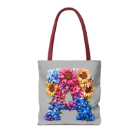 Letter A Initial Tote Bag! Perfect for Gifting, School, Birthdays, Shopping!