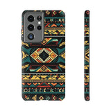 Black Aztec Tough Cases! Cellphone Cases! Multiple Sizes Available! Apple iPhone, Samsung Galaxy, and Google Pixel devices!