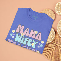 Mama Wifey Teacher Unisex Graphic Tees! All New Heather Colors!!! Free Shipping!!! Back To School!