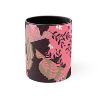 Boho Pink Quilted Accent Coffee Mug, 11oz! Free Shipping! Great For Gifting! Lead and BPA Free!