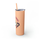 Creep It Real Roller Skating Skinny Tumbler with Straw, 20oz! Multiple Colors! Halloween!