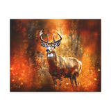 Western Mountain Deer Scenery in Oranges and Browns Canvas Gallery Wraps!