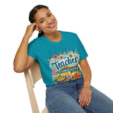 The Teacher Floral School Bus Unisex Graphic Tees! All New Heather Colors!!! Free Shipping!!! Back To School!