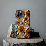 Sunflowers and Daisies Retro Fall Vibes Tough Phone Cases!