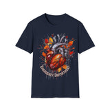 1 Emergency Department Anatomical Heart Fall Coloring Unisex Graphic Tees! Medical Vibes! Fall Vibes!