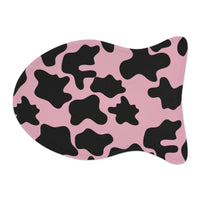 Black and Light Purple Cow Print Pet Feeding Mats! Dog and Cat Shapes! Foxy Pets! Free Shipping!!!