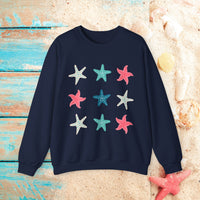 Starfish Medley Unisex Sweatshirt! Plus Sizes Available!