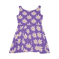 Lavender Daisy's Print Women's Fit n Flare Dress! Free Shipping!!! New!!! Sun Dress! Beach Cover Up! Night Gown! So Versatile!