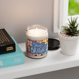 Shine Bright Watercolor Tiles Scented Soy Candle, 9oz! Free Shipping! 9 Scents! 60 Hour Burn Time!!!