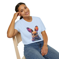 Easter Bunny With Glasses Unisex Graphic Tees! Spring Vibes! All New Heather Colors!!! Free Shipping!!!