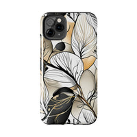 Neutral Autumn Leaves Fall Vibes Tough Phone Cases!