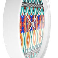 Aztec Print Mint and Orange Wall Clock! Perfect For Gifting! Free Shipping!!! 3 Colors Available!